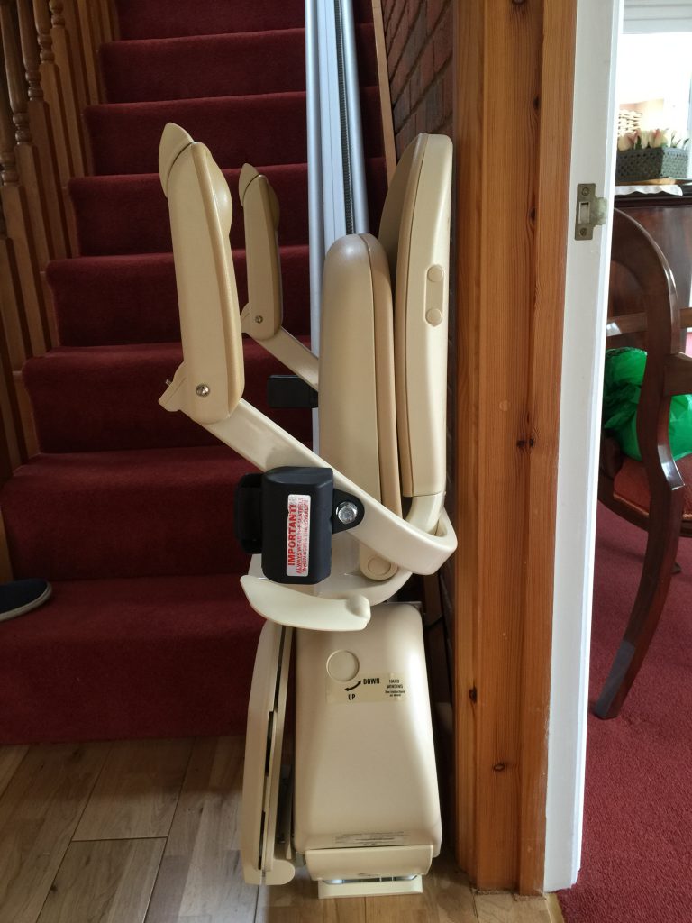 Brooks 130 T700 Straight Stairlift Folded