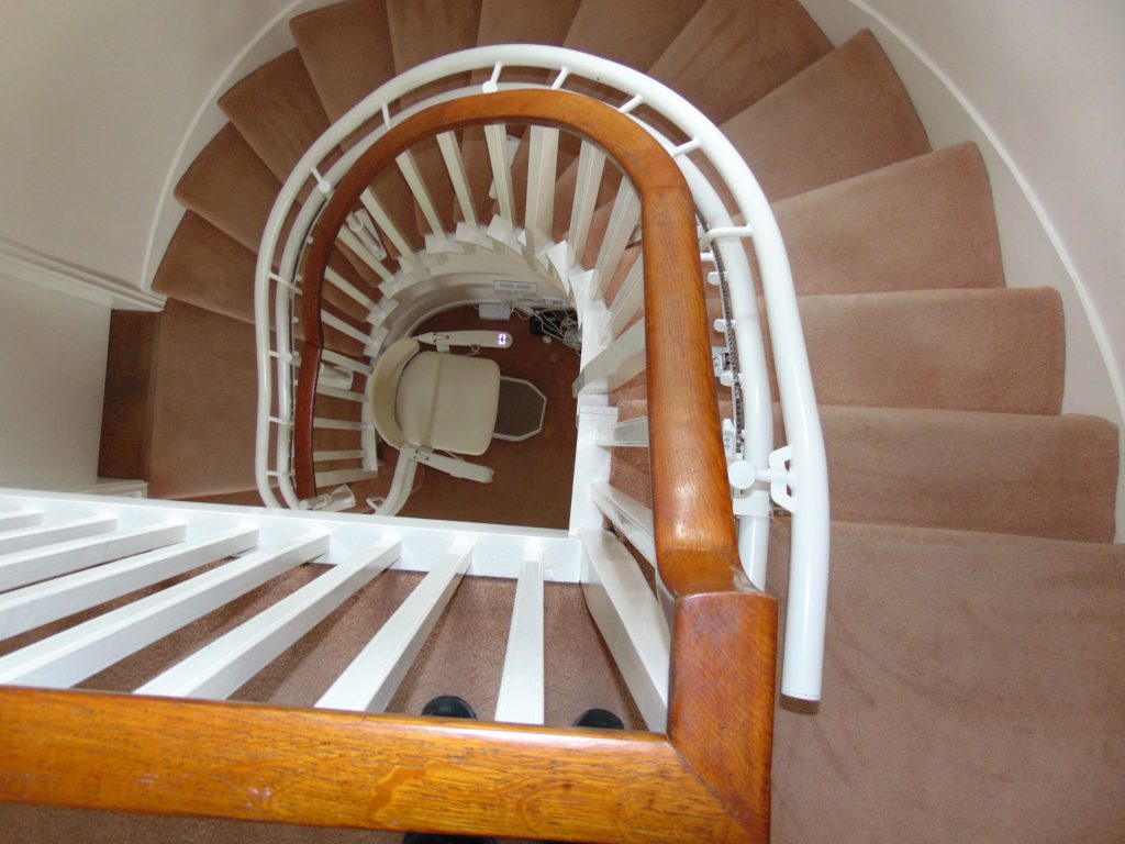 Halton Spiral Curved Stairlift | Halton Stairlifts