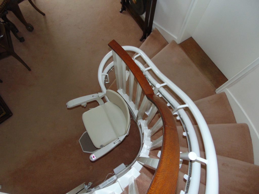 Halton Spiral Curved Stairlift | Halton Stairlifts