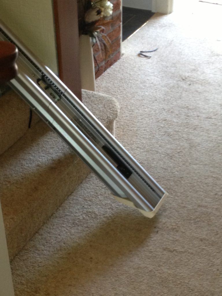 Hinged Straight Stairlift Track