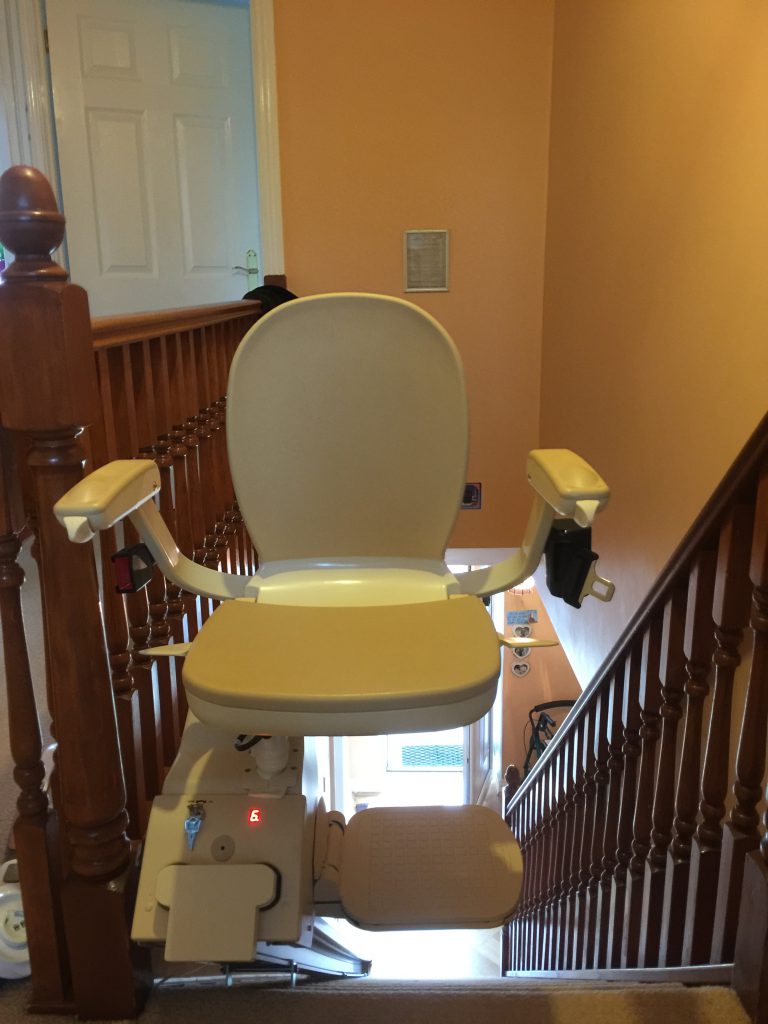 Straight Stairlift after Halton Stairlifts Installation