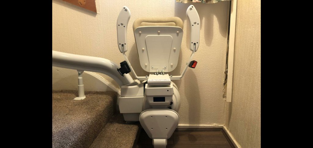 Platinum Ultimate Curved Stairlift Folded