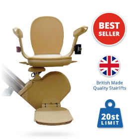 Brooks-Slimline-Halton-Stairlifts Reconditioned Brooks Slimline Stairlift | Straight Stairlifts | Halton Stairlifts
