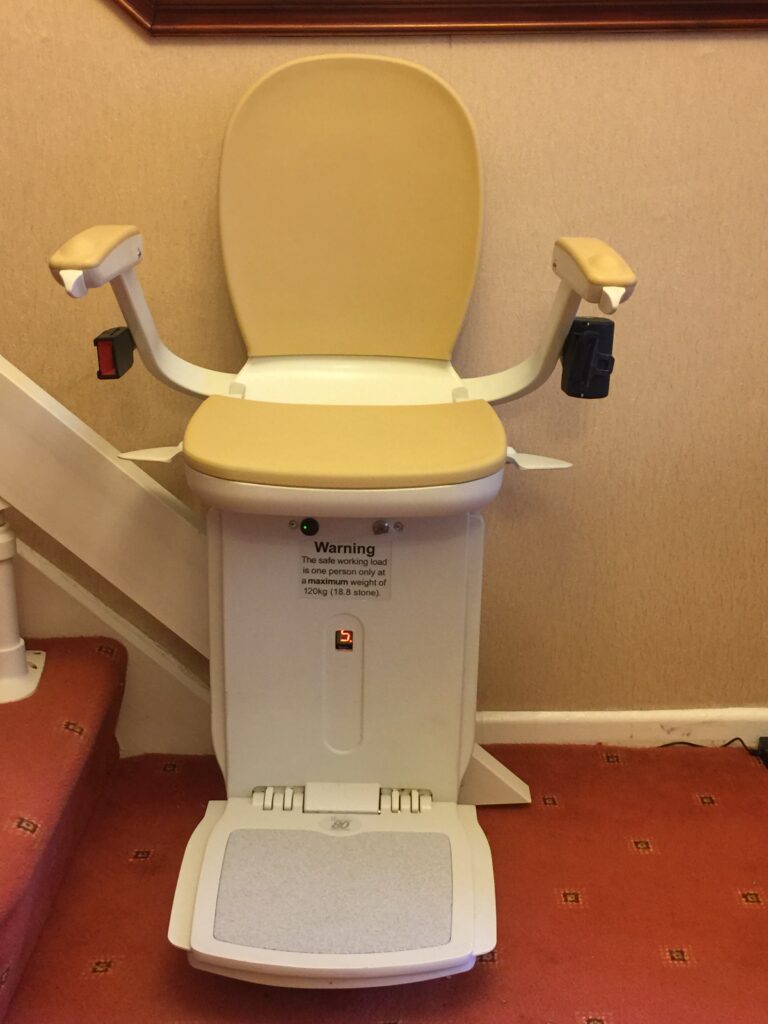 Cut Out Image halton stairlift single rail
