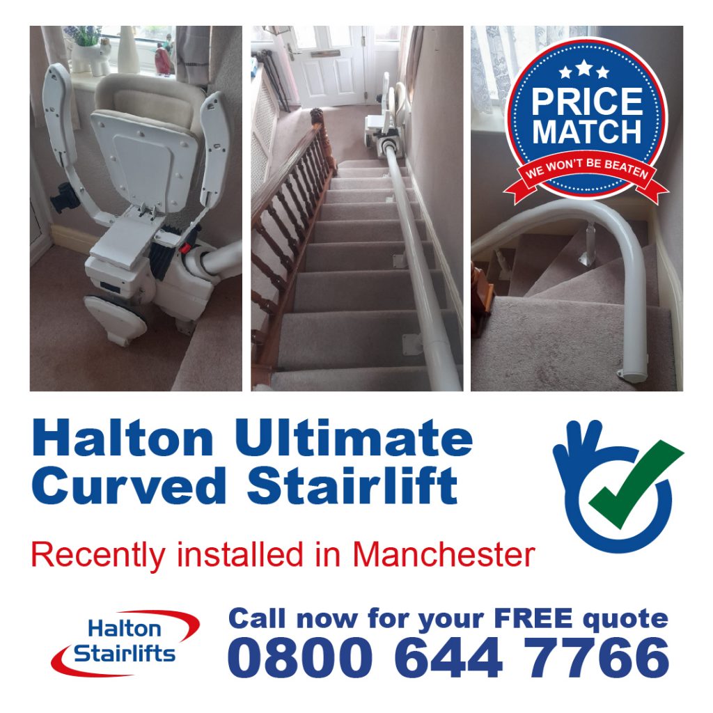 Halton Ultimate Curved Stairlift Manchester