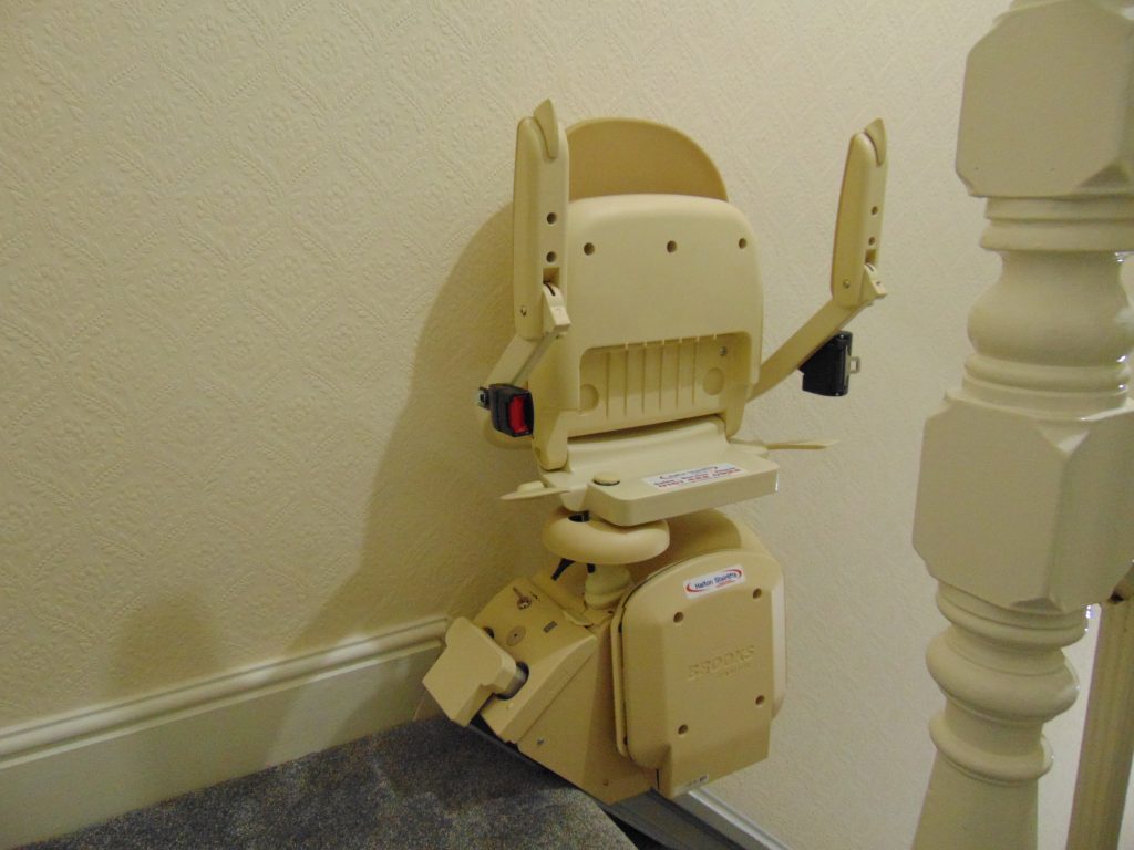 Brooks Slimline Stairlift Swiveled Unfolded Run Position 03