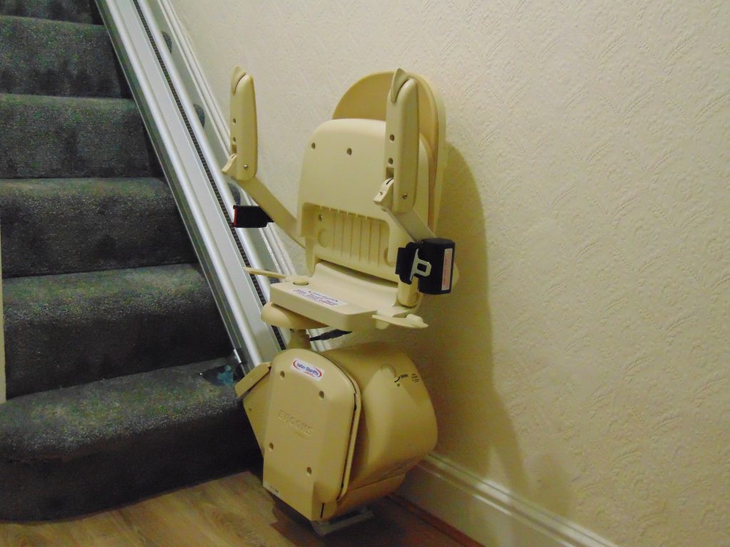 Halton Slimline Stairlift Folded